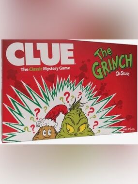 Dr. Seuss The Grinch CLUE Game - BRAND NEW UNOPENED